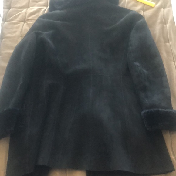 Blue Duck Black Shearling Coat - Picture 7 of 12